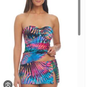 Blue Rod Beattie skirted swim